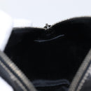 PRADA Hand Bag Patent leather Black Silver Auth 204066A-19