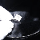 PRADA Hand Bag Patent leather Black Silver Auth 204066A-12