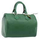 LOUIS VUITTON Epi Speedy 25 Hand Bag Borneo Green M43014 LV Auth 204078V-1