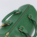 LOUIS VUITTON Epi Speedy 25 Hand Bag Borneo Green M43014 LV Auth 204078V-6
