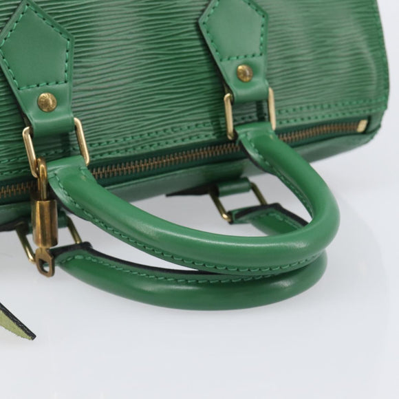 LOUIS VUITTON Epi Speedy 25 Hand Bag Borneo Green M43014 LV Auth 204078V