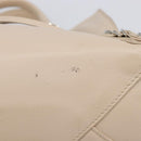 BALENCIAGA Paper Mini Hand Bag Leather 2way Gray Silver 357333 Auth 204084V-6