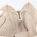 BALENCIAGA Paper Mini Hand Bag Leather 2way Gray Silver 357333 Auth 204084V-23