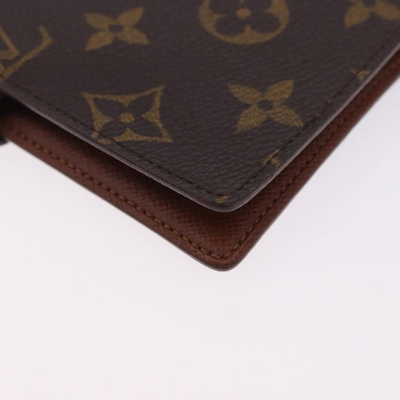 LOUIS VUITTON Monogram Agenda PM Day Planner Cover R20005 LV Auth 204086