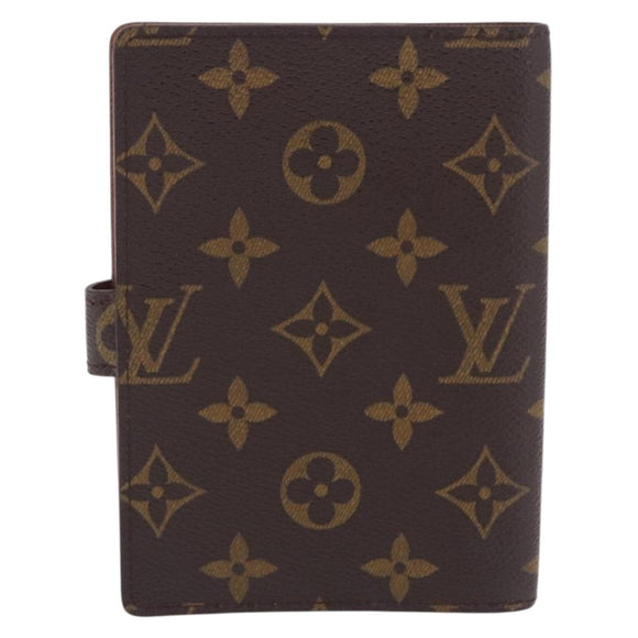 LOUIS VUITTON Monogram Agenda PM Day Planner Cover R20005 LV Auth 204086