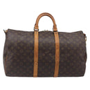 LOUIS VUITTON Monogram Keepall Bandouliere 50 Boston Bag M41416 LV Auth 204089-3