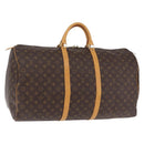 LOUIS VUITTON Monogram Keepall 60 Boston Bag M41422 LV Auth 204091V-1