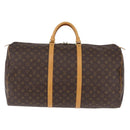 LOUIS VUITTON Monogram Keepall 60 Boston Bag M41422 LV Auth 204091V-13