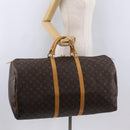 LOUIS VUITTON Monogram Keepall 60 Boston Bag M41422 LV Auth 204091V-21