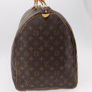 LOUIS VUITTON Monogram Keepall 60 Boston Bag M41422 LV Auth 204091V-3