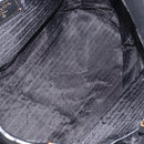 PRADA Vitellolux Hand Bag Leather Black Gold Auth 204100V-9