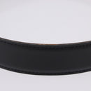 HERMES Constance H Belt Leather 33.9"" Black Gold Auth 204104-4
