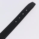 HERMES Constance H Belt Leather 33.9"" Black Gold Auth 204104-8