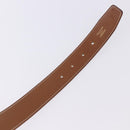 HERMES Constance H Belt Leather 33.9"" Black Gold Auth 204104-9