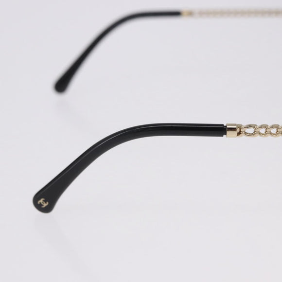 CHANEL Sunglasses metal Gold Tone CC Auth 204107M