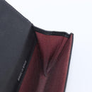 CHANEL Matelasse Card Case Lamb Skin Black Silver CC Auth 204109V-19