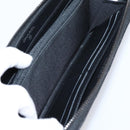 CHANEL Matelasse Long Wallet Leather Black CC Auth 204111V-23