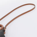 CELINE Triomphe Canvas Mini Vertical Cabas Hand Bag PVC 2way Black Auth 204112M-14