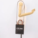CELINE Triomphe Canvas Mini Vertical Cabas Hand Bag PVC 2way Black Auth 204112M-23