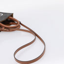 CELINE Triomphe Canvas Mini Vertical Cabas Hand Bag PVC 2way Black Auth 204112M-9