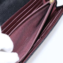 CHANEL Matelasse Long Wallet Caviar Skin Black Gold CC Auth 204114M-18