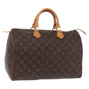 LOUIS VUITTON Monogram Speedy 35 Hand Bag M41524 LV Auth 204115V-1