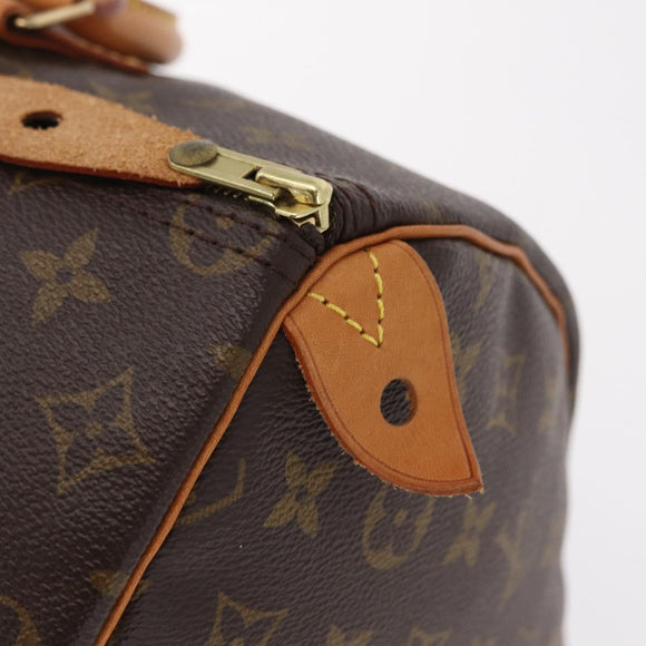 LOUIS VUITTON Monogram Speedy 35 Hand Bag M41524 LV Auth 204115V