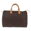 LOUIS VUITTON Monogram Speedy 35 Hand Bag M41524 LV Auth 204115V-13