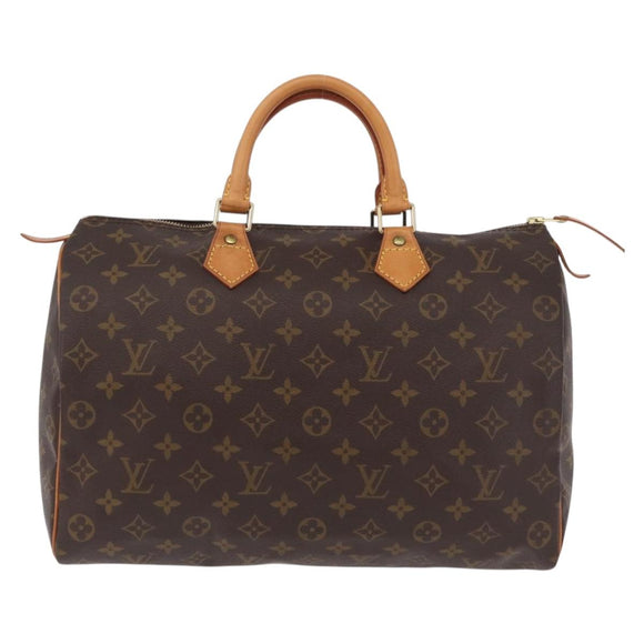 LOUIS VUITTON Monogram Speedy 35 Hand Bag M41524 LV Auth 204115V