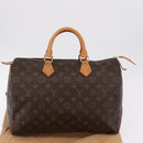 LOUIS VUITTON Monogram Speedy 35 Hand Bag M41524 LV Auth 204115V-12