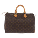 LOUIS VUITTON Monogram Speedy 35 Hand Bag M41524 LV Auth 204115V-2