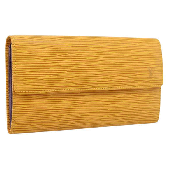 LOUIS VUITTON Epi Pochette Porte Monnaie Credit Wallet M63579 LV Auth 204118V