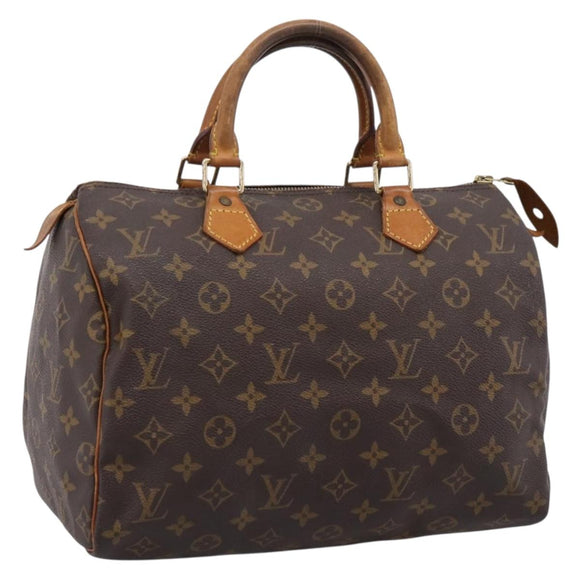 LOUIS VUITTON Monogram Speedy 30 Hand Bag M41526 LV Auth 204119