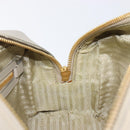 PRADA Hand Bag Saffiano leather Gray Gold Auth 204120V-24