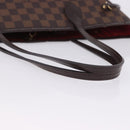 LOUIS VUITTON Damier Ebene Neverfull MM Tote Bag N51105 LV Auth 204128V-8