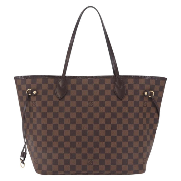 LOUIS VUITTON Damier Ebene Neverfull MM Tote Bag N51105 LV Auth 204128V