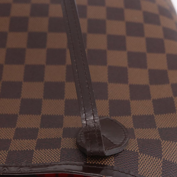 LOUIS VUITTON Damier Ebene Neverfull MM Tote Bag N51105 LV Auth 204128V