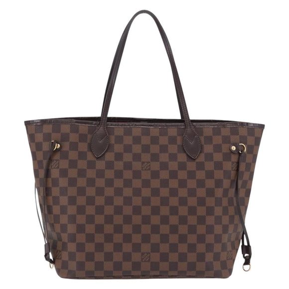 LOUIS VUITTON Damier Ebene Neverfull MM Tote Bag N51105 LV Auth 204128V