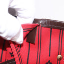 LOUIS VUITTON Damier Ebene Neverfull MM Tote Bag N51105 LV Auth 204128V-11