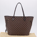 LOUIS VUITTON Damier Ebene Neverfull MM Tote Bag N51105 LV Auth 204128V-12