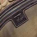 FENDI Zucca Canvas Mamma Baguette Shoulder Bag Black Brown Auth 204132V-21
