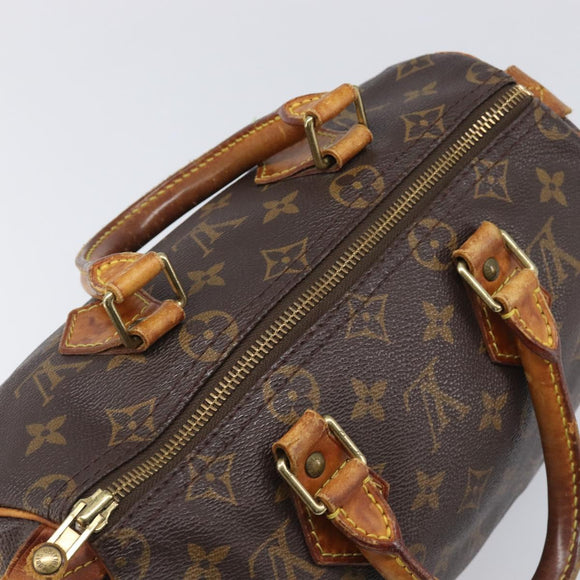 LOUIS VUITTON Monogram Speedy 25 Hand Bag M41528 LV Auth 204134