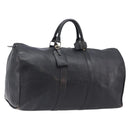 LOUIS VUITTON Epi Keepall 55 Boston Bag Noir Black M42952 LV Auth 204137-1