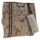 Chloe Hand Bag Canvas Beige Gold Auth 204138A-1
