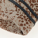 Chloe Hand Bag Canvas Beige Gold Auth 204138A-10