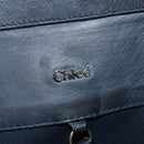 Chloe Hand Bag Canvas Beige Gold Auth 204138A-19