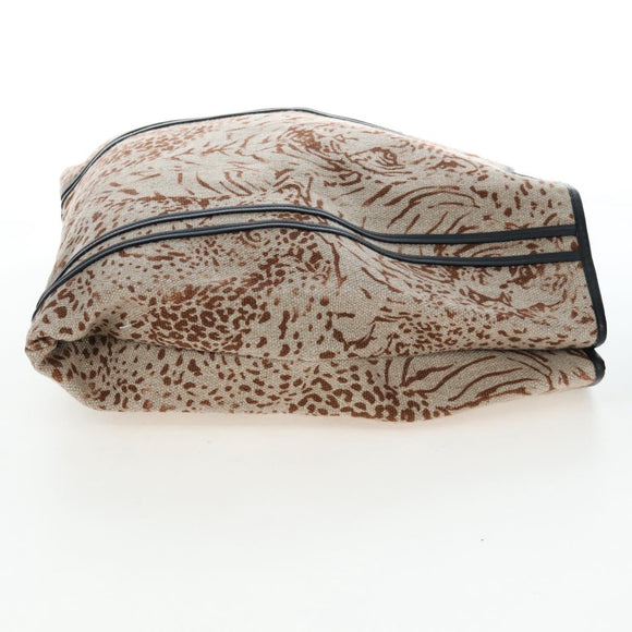 Chloe Hand Bag Canvas Beige Gold Auth 204138A