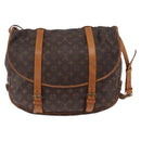 LOUIS VUITTON Monogram Saumur 43 Shoulder Bag M42252 LV Auth 204139-2