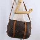 LOUIS VUITTON Monogram Saumur 43 Shoulder Bag M42252 LV Auth 204139-38