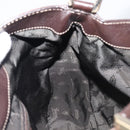 GUCCI GG Canvas Guccissima Shoulder Bag Leather Brown Gold 211933 Auth 204140V-20